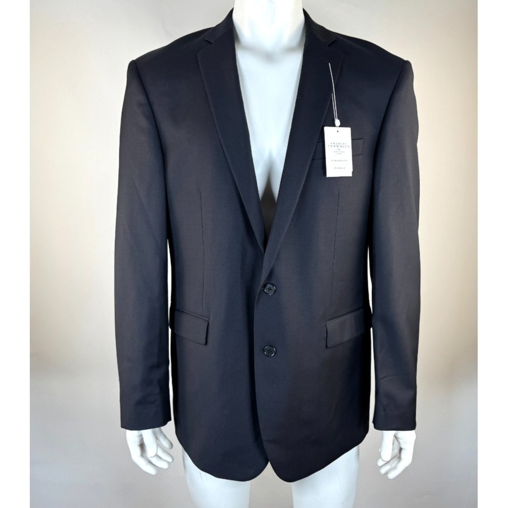 Charles Tyrwhitt‎ Twill 2 Button Suit Jacket Men 44L NWT $419 Wool Tailored Fit
